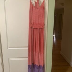 Pink and Purple Maxi Dress